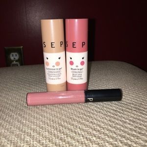 SEPHORA blush and highlighter stick + lip stain